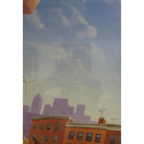 LOONEY TUNES POSTER~Taz Slam Dunk Over Bugs Bunny Porky Pig Tasmanian Basketball - Picture 2 of 9